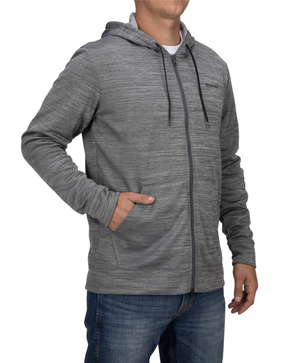 Simms Challenger Hoody Full Zip Black Heather Simms Challenger Hoody Full Zip Black Heather